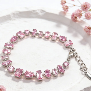 旭平彩宝系列时尚 气质人造石不规则优雅手链易搭简约精致清新手饰