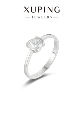 旭平镂空郁金香戒指女简约ins风个性小众设计高级感通勤易搭指环