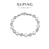 旭平彩宝系列福字拼接圆形手链时尚 轻奢小众设计高级感个性 手饰女