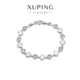 旭平彩宝系列福字拼接圆形手链时尚 轻奢小众设计高级感个性 手饰女