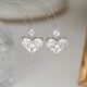 时尚 旭平 甜梦桃心 甜美精致爱心耳环女轻奢气质简约高级感耳饰