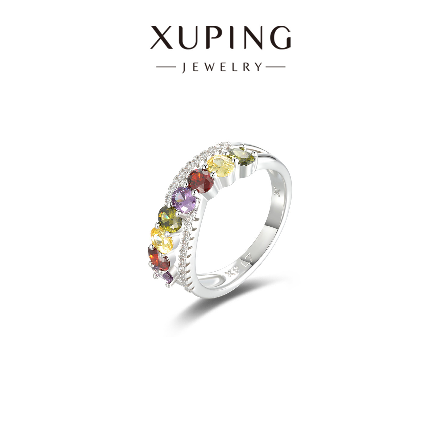 旭平彩宝系列法式风镶嵌人造石双排交叉戒指时尚高级感气质食指戒,饰品/流行首饰/时尚饰品新,戒指/指环,淘宝优惠券,粉丝福利购,淘宝优惠卷