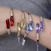 旭平重工轻奢香水瓶仿水晶手镯精致优雅精美节日礼物手环