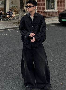 HOMME MODE “扭扭乐”定制韧感面料立体鱼骨支撑廓形长袖衬衣