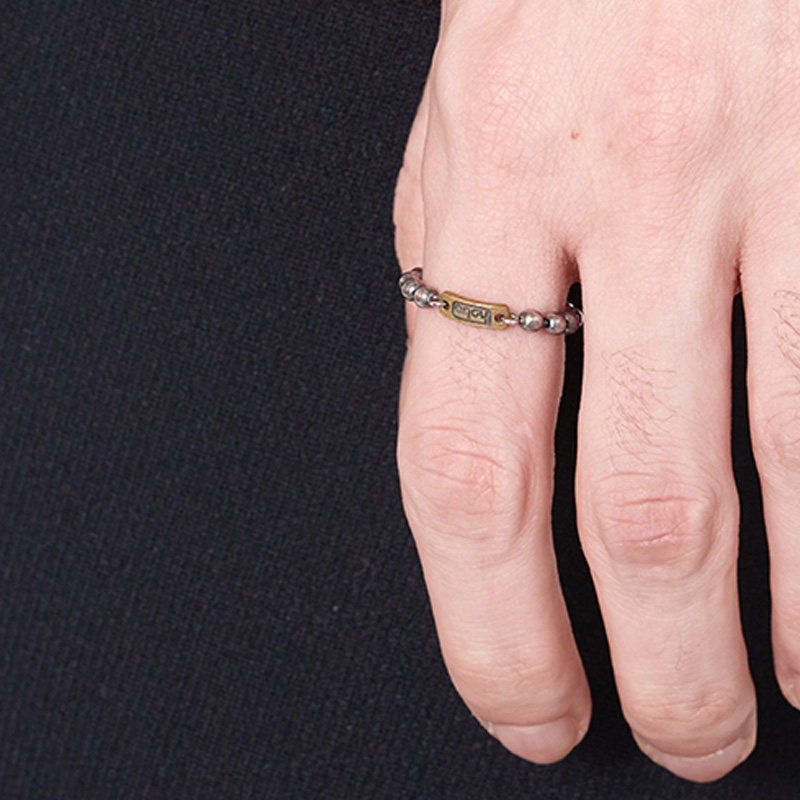 hobo925Silver Ball Chain Ring with Brass brass Sterling Silver Double color Ring Ringin the Accessories/Leather belt/Hat/Muffler , Sports jewelry , Ring  category - from Buy2taobao.com to provide professional Taobao agent buy service