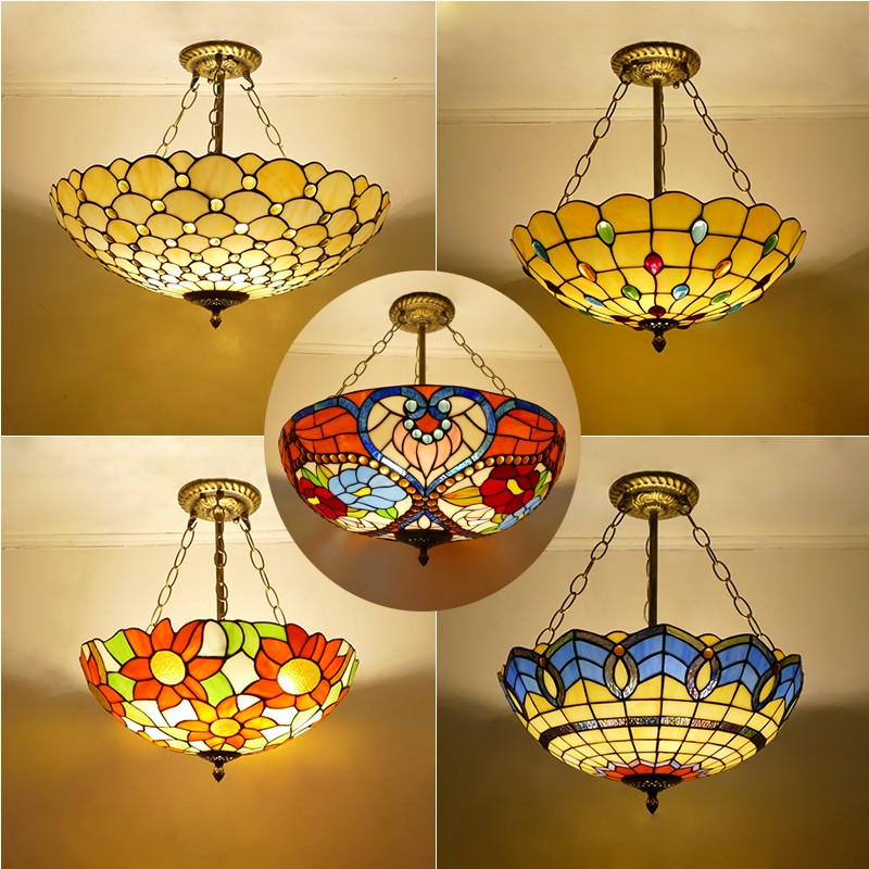 蒂凡尼卧室餐厅玻璃吊灯