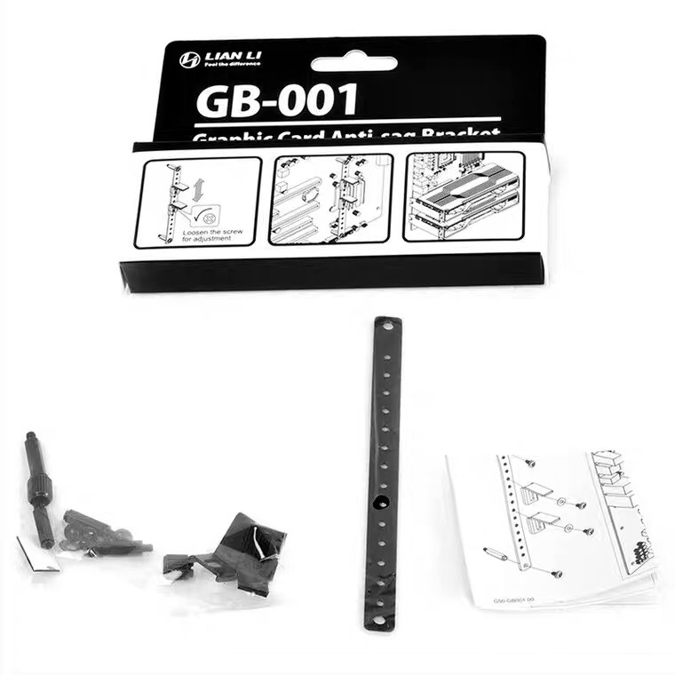 LIAN LI联力显卡支架隐藏式GB-001原厂原装迷你金属显卡支架