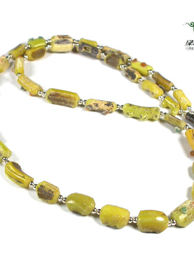 绿色石品不Z3045彩色老项链