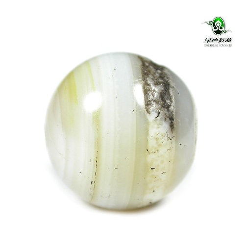 lssp/绿色石品gz1228-不还价直径18mm散珠缠丝老玛瑙多宝配珠