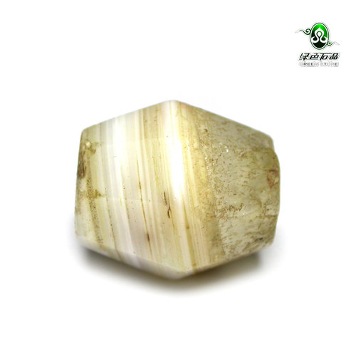 lssp/绿色石品gz2081-不还价 包老清代老缠丝玛瑙珠DIY配珠