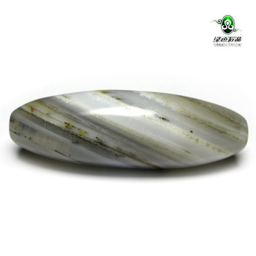 lssp/绿色石品gz2890 不还价清代缠丝老玛瑙珠百年老玛瑙保真包老