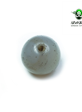 lssp/绿色石品wp378 不还价 清代大福灰色系朱砂老玛瑙DIY配珠