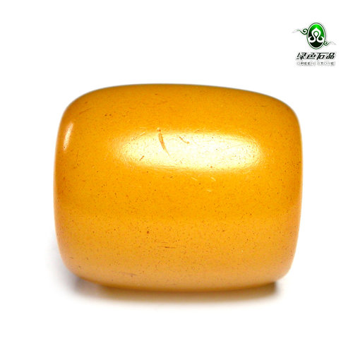lssp/绿色石品gz3328不还价 包老老压蜜蜡珠百年老压蜡DIY配珠