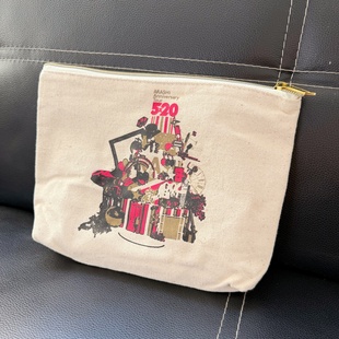 出口日本岚arashi 5x520演唱会周边双层大号帆布拉链便携收纳包