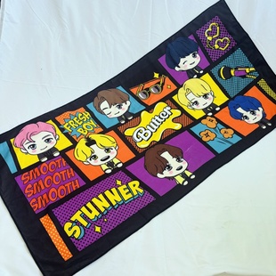 可做浴巾尺寸68 TAN画布 145 BTS防弹少年团TINY 日单