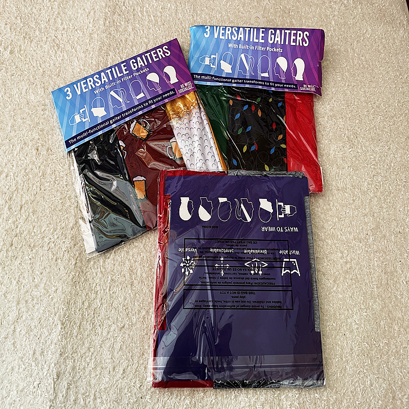 外贸出口  一组三个装 多用途面罩 脖套  款式多 随机发 不挑款