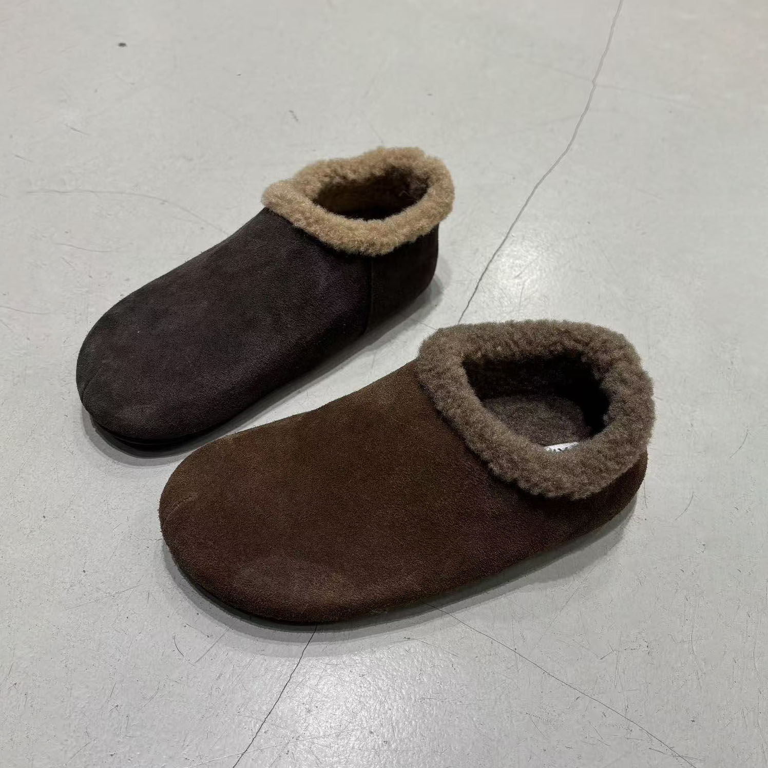 小土豆磨砂皮勃肯鞋女2025冬