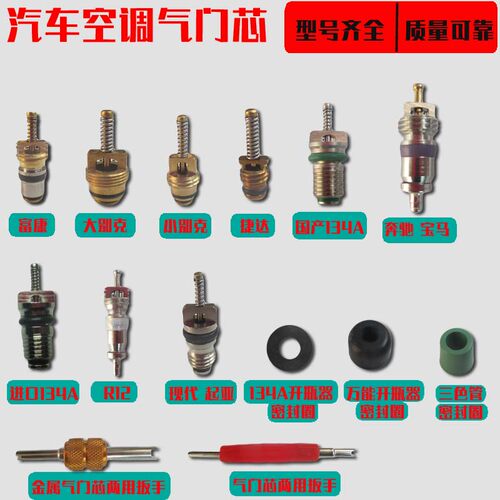 134A汽车空调气门芯别克奥迪别克赛欧德系汽车标志速腾气门针R12