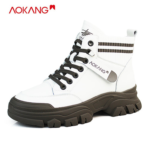 奥康马丁靴橡胶底休闲舒适