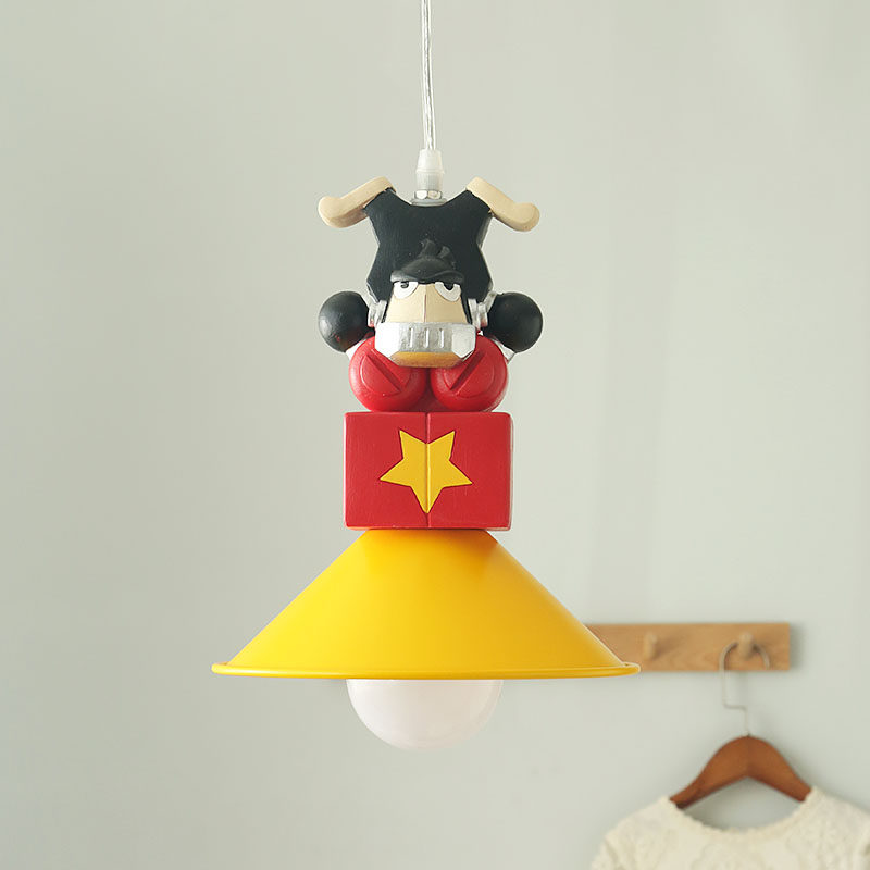 猩猩大金刚儿童房灯卧室灯北欧女孩男孩卡通创意吧台餐厅吊灯具