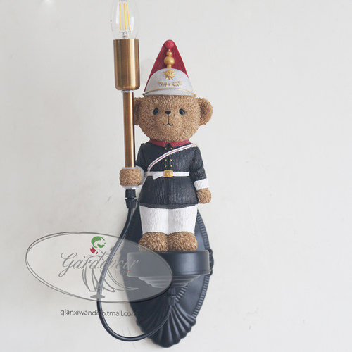 英伦士兵军团美式风儿童房壁灯