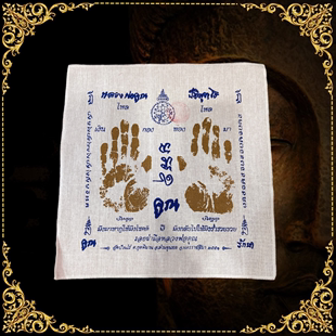 顶鼎泰牌泰国特色手工艺品 坤 手印掌印布装饰画饰挂布挂饰