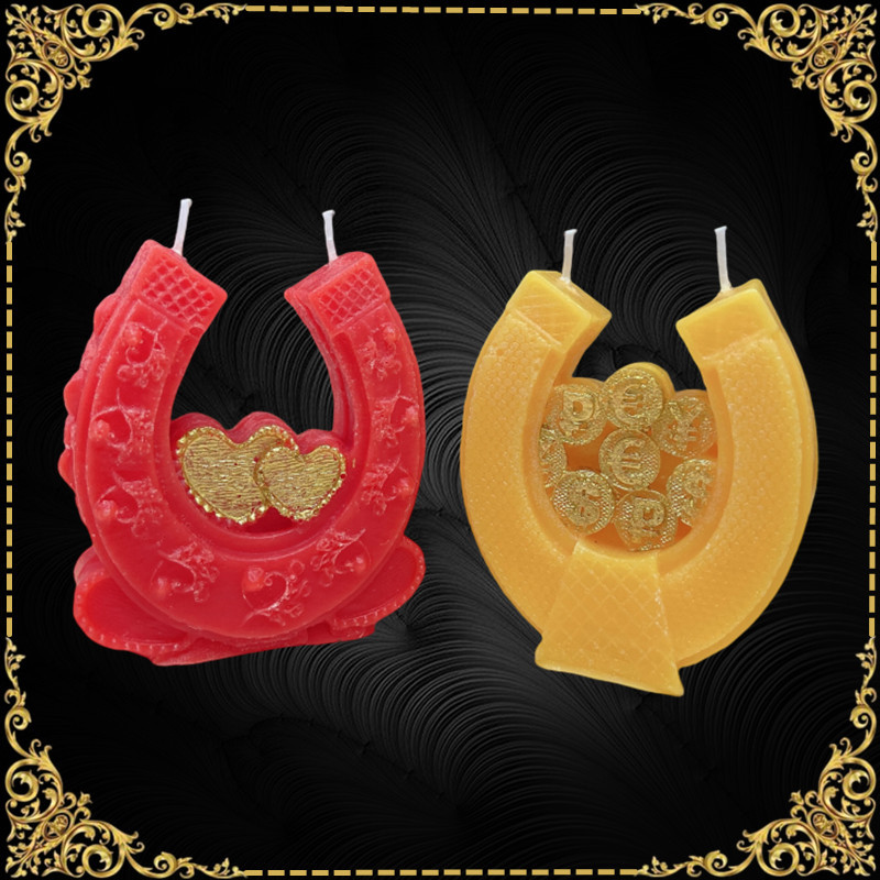 顶鼎泰牌特色手工蜡烛吸铁石造型吸金吸心造型蜡烛