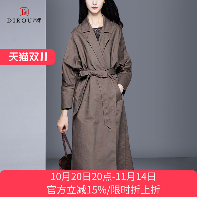 2025新款春秋女装品牌风衣女中长款韩版时尚气质修身薄款外套潮