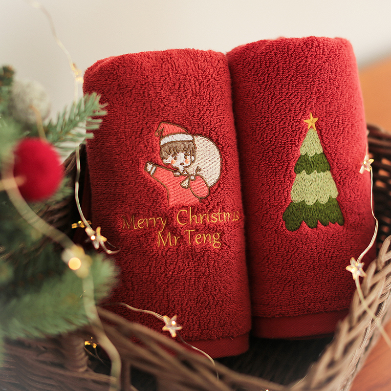 用心礼物送女友定制纯棉企业礼巾