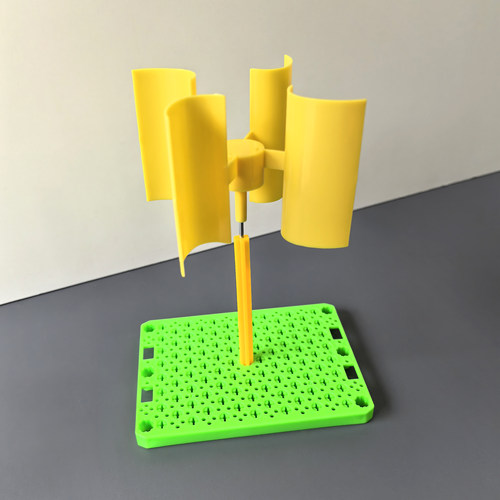 H形风车垂直风叶简易测风速仪小模型DIY科技科教实验小制作配件