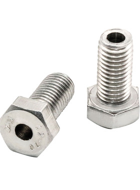 M6*0.75M8M10M126*1.25不锈钢幼细牙外六角空心螺丝中空穿线螺钉