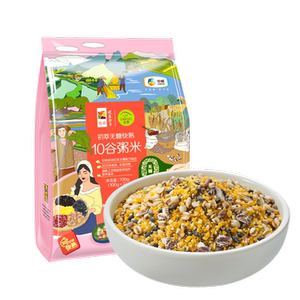 中粮初萃无糖十谷粥米五谷杂粮粗粮谷物豆类营养大米快熟伴侣700g
