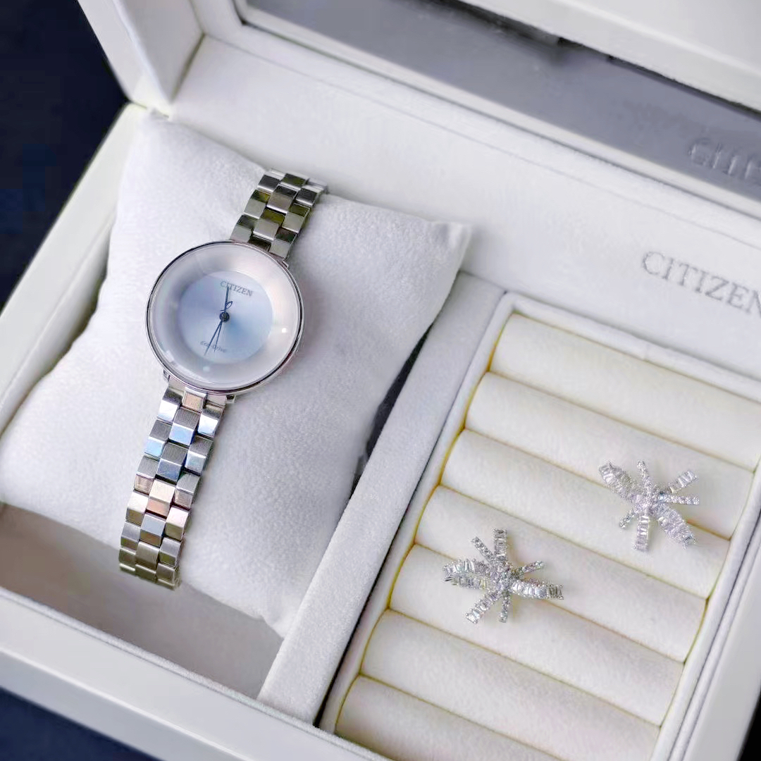 citizen西铁城女表水晶美人鱼