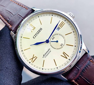 西铁城CITIZEN手表舒博钛合金男自动机械表NJ0090 21L小蓝针 13P
