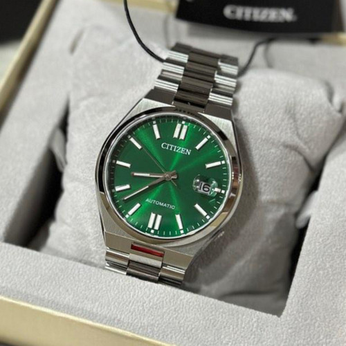 Citizen西铁城钢王冰蓝Me彩自动机械蓝宝石玻璃男手表NJ0151-88M