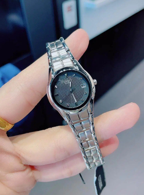 Citizen西铁城手表女士小表盘黑表W1410-50E光动能腕表EW2101-59E