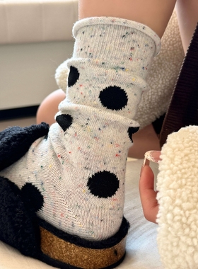 波点堆堆袜！超！piu亮鸭！ins日杂氛围感一眼爱上~含羊毛的袜子&