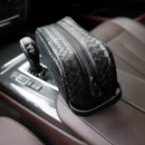 Плетеная сумка с петлей на руку, маленькая сумка клатч, подушка, коллекция 2023, из натуральной кожи