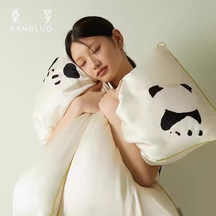 桑罗桑蚕丝苏州枕套眼罩U型枕套