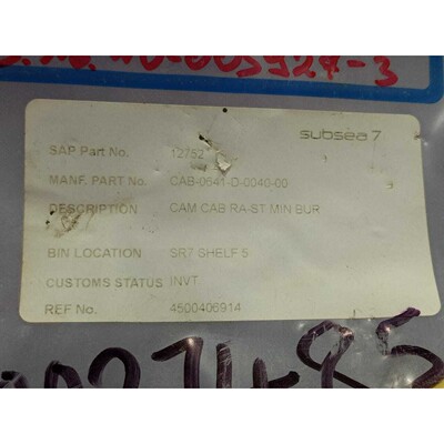 C.R. Encapsulation CAB-0641-D-0040-00 Rev C1 CAM Cab RA-ST M