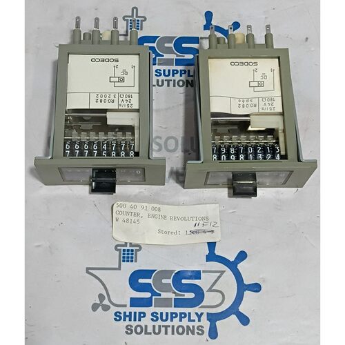 Sodeco RG082 面板安装计数器模块 25 i/s 24V 180Ω