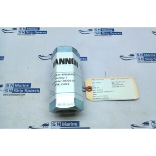 Hannon Hydraulics H6725 Valve Check