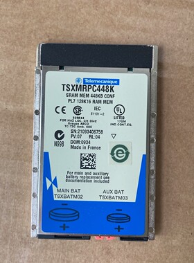 Telemecanique TSXMRPC448K SRAM MEM 448KB CONF PL7 128K16 RAM
