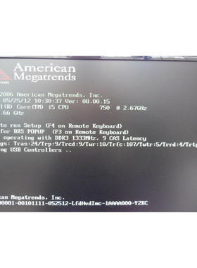 American Megatrends PT631 motherboard & CPU 2.66GHz & RAM te