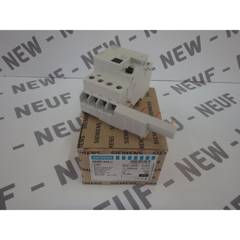 5SM26452 - SIEMENS - 5SM2 645-2 / Block Differenz- 0,3 63A 4