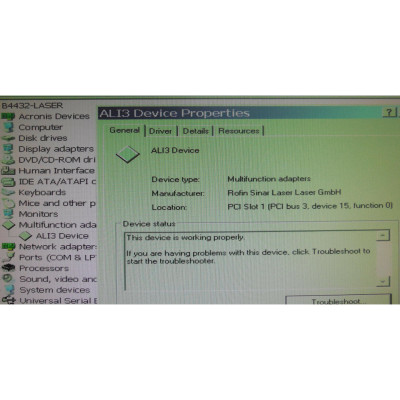 Rofin 120301549-02490 ALI3 Rev 4.1 & OPO_V403.DDF tested