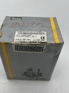 PARKER FLUID CONTROL DIV 73218BN4UN00N0D1D1P3 SOELNOID VAE