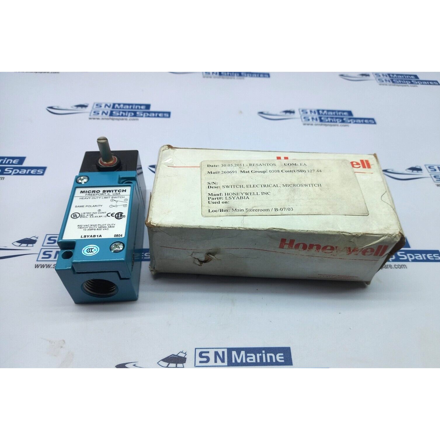 Honeywell LSYAB1A Heavy Duty Limit Switch 600Vac 10AMPS