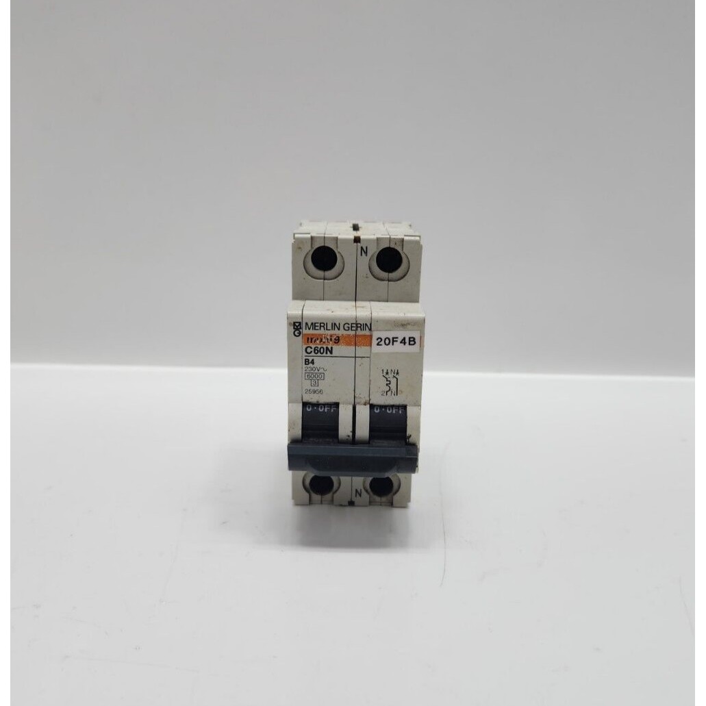 MERLIN GERIN MULTI9 C60N B4 2 POLE MINIATURE CIRCUIT BREAKER