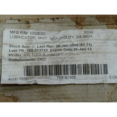 Ckd Wilkerson 3002E-3C Lubrificazione Nebbia Resistente 1cm